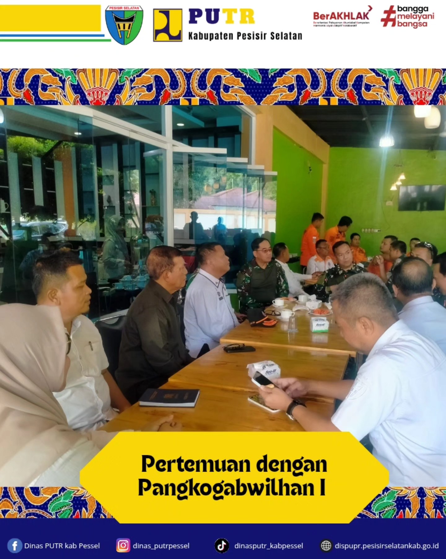 Pertemuan bersama Pangkogabwilhan I Letjen TNI Kunto Arif Wibowo